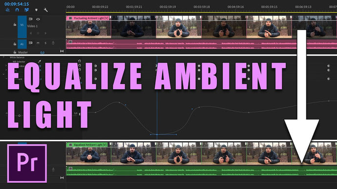 HOW TO COMPENSATE FOR CHANGING LIGHT IN VIDEO with Adobe Premiere Pro lumetri effect